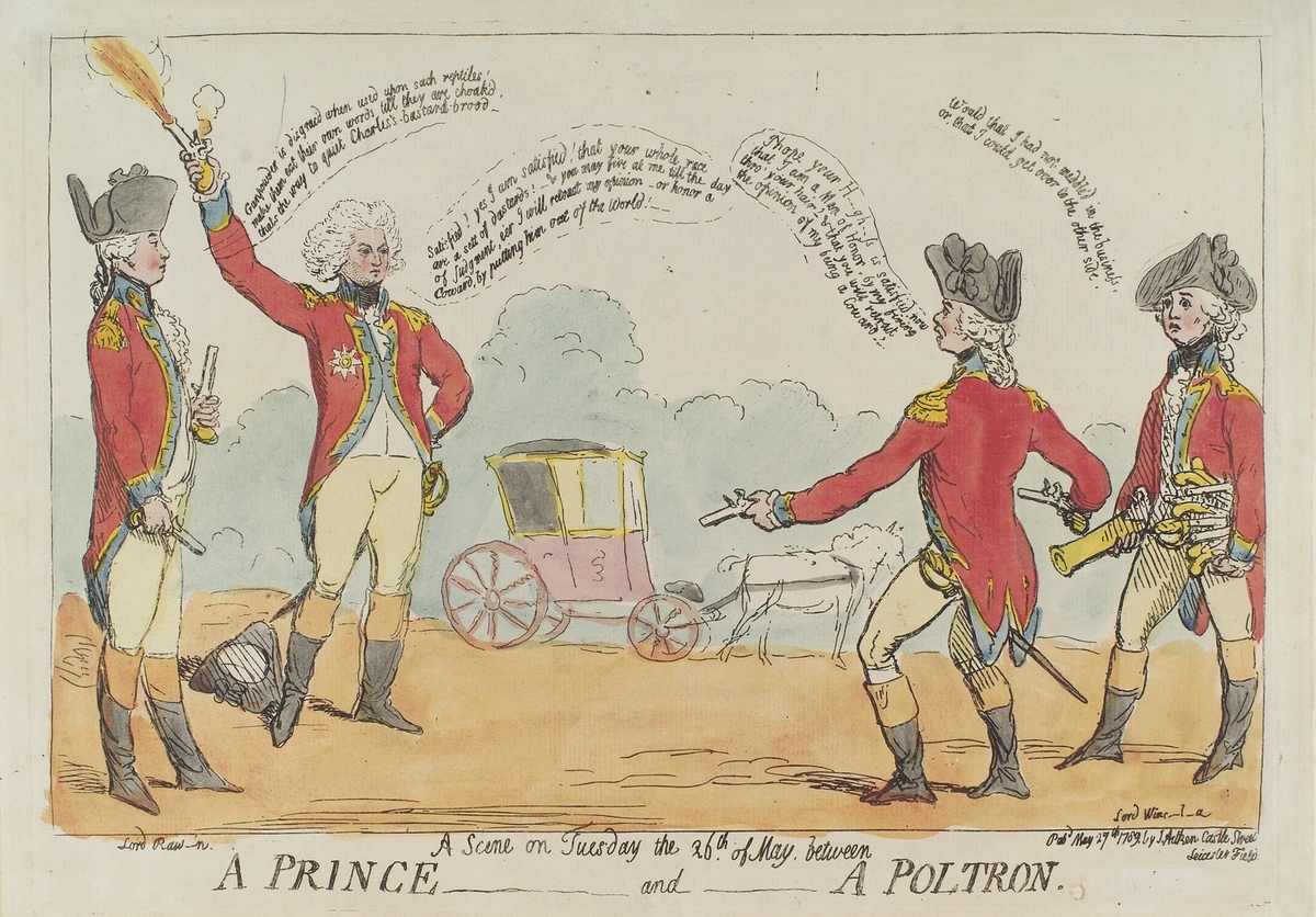 A Scene on Tuesday the 26th of May between a Prince and a Poltron