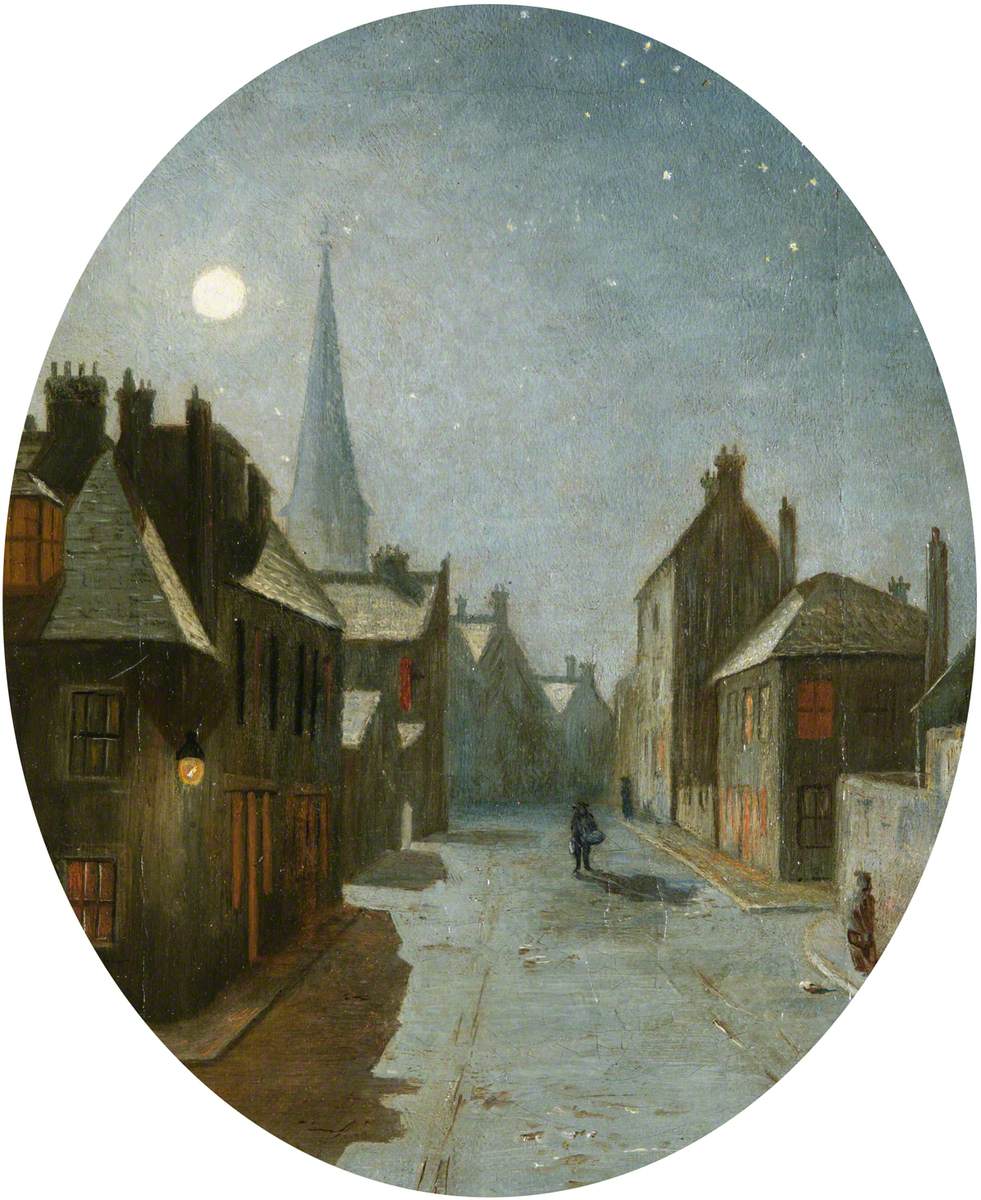 Chapel Street, Peterhead, by Moonlight