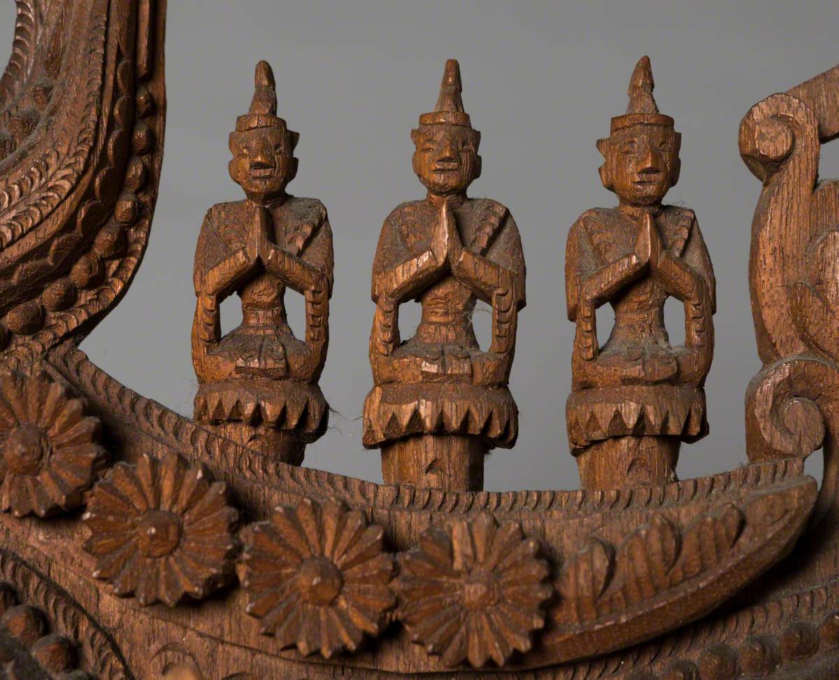 Carved Burmese Panel