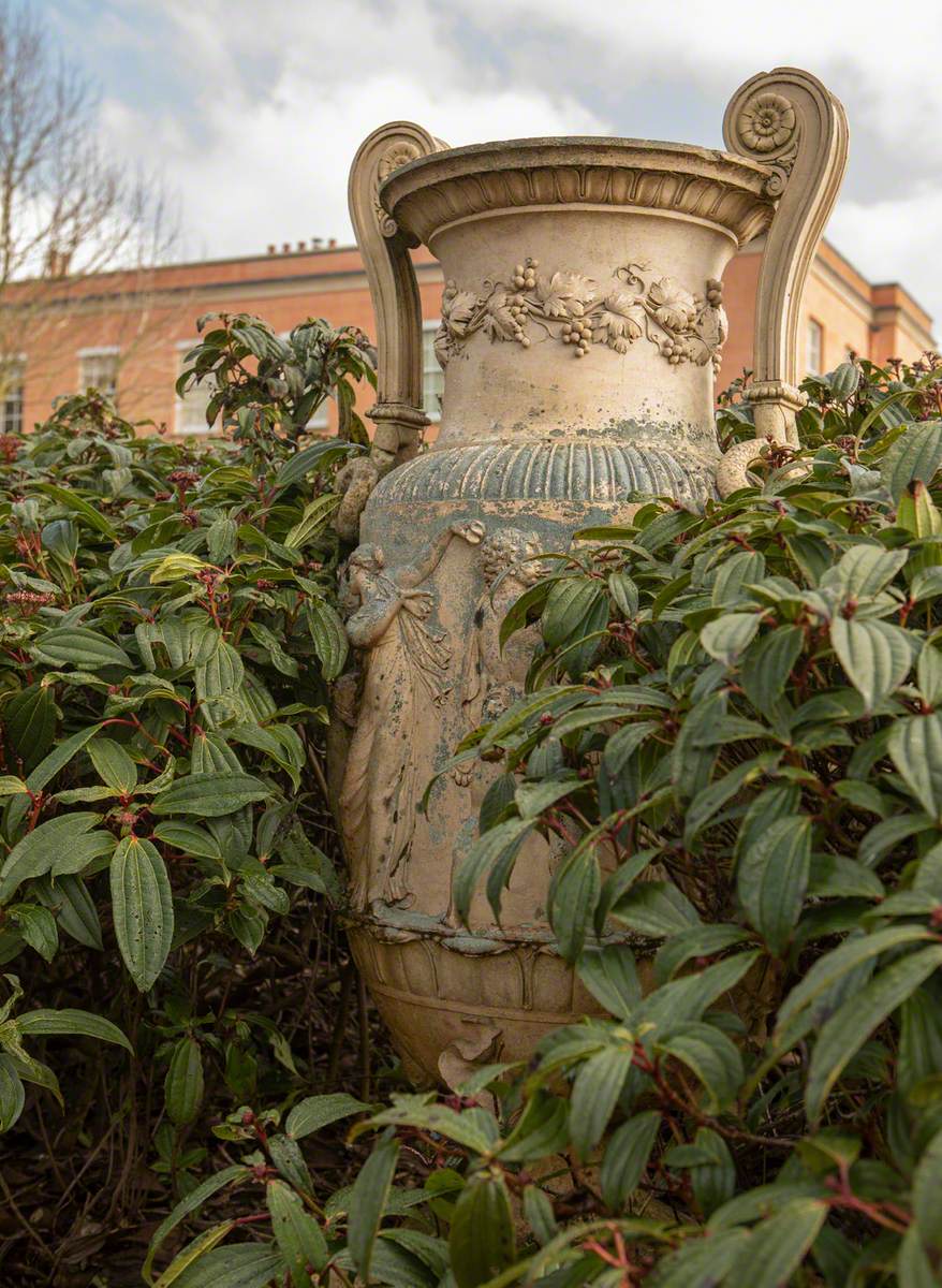 Urn with Bacchanalian Relief