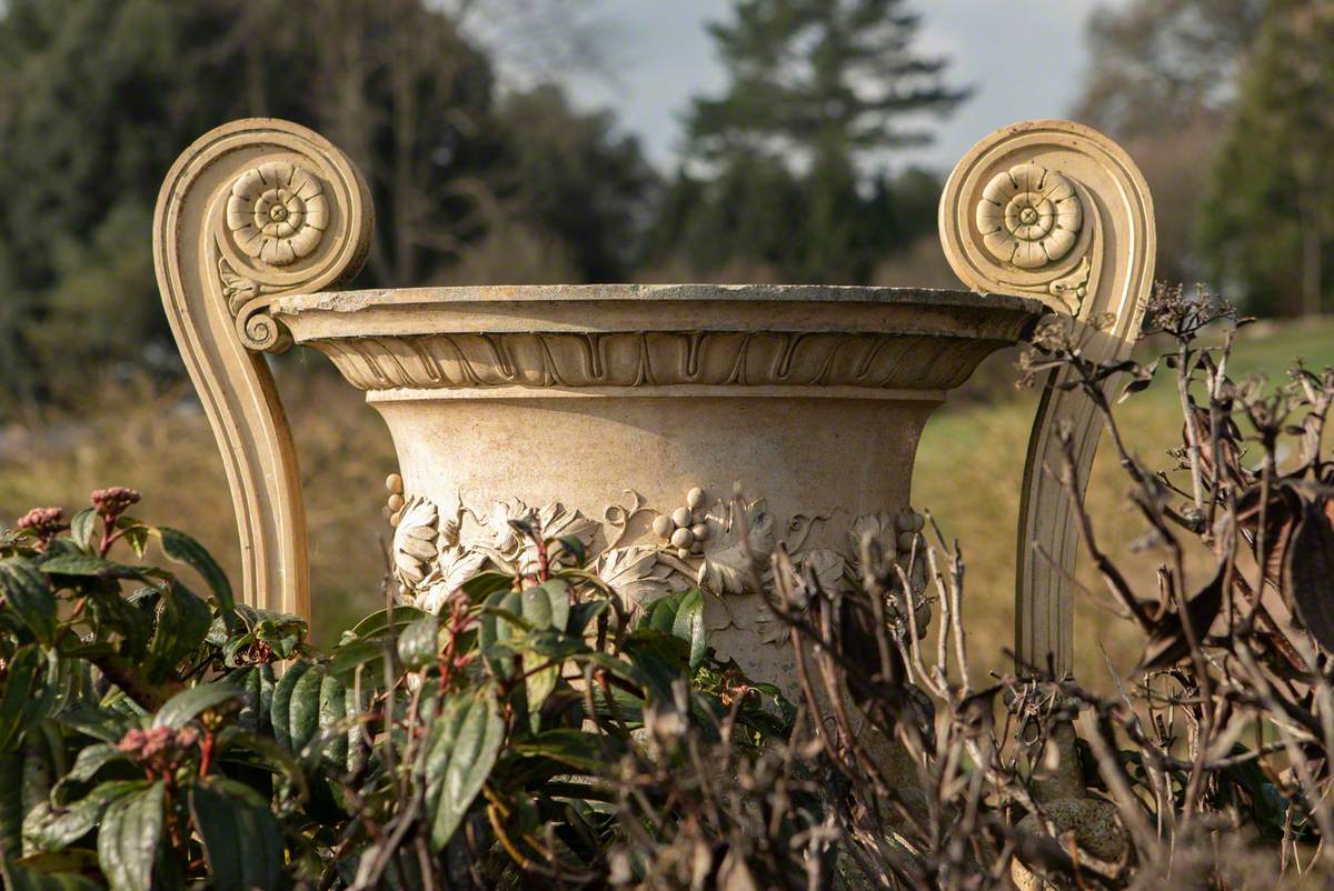 Urn with Bacchanalian Relief