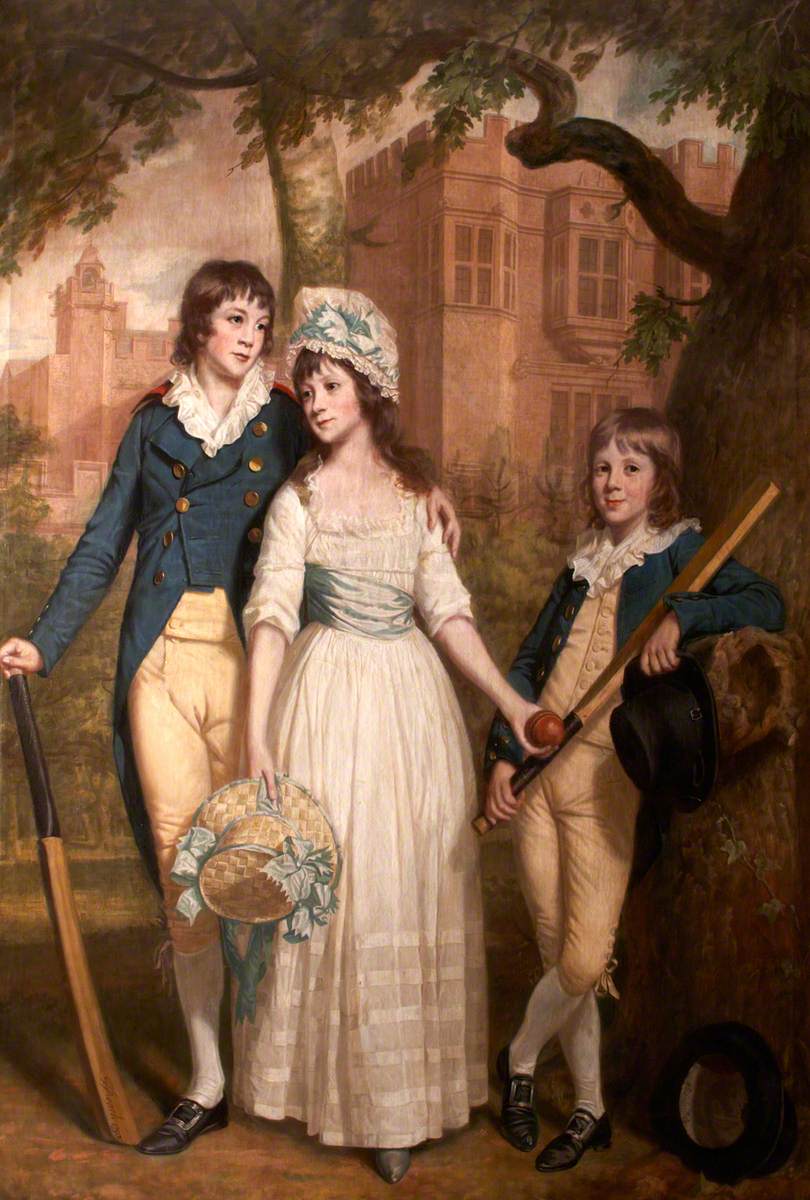 William, Mary Ann, and John De la Pole as Children (Sir William Templer Pole, 1782–1847, 7th Bt, Mary Ann Pole, b.1783, and John George Pole, 1787–1803)