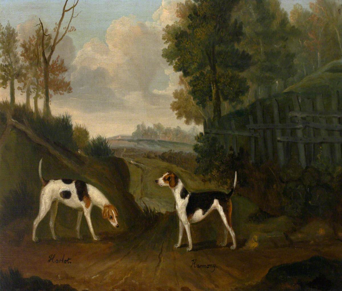 'Harlot' and 'Harmony', a Pair of Hounds