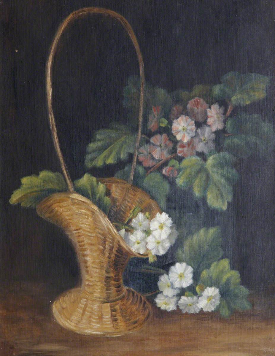 Still Life with Flowers in a Basket