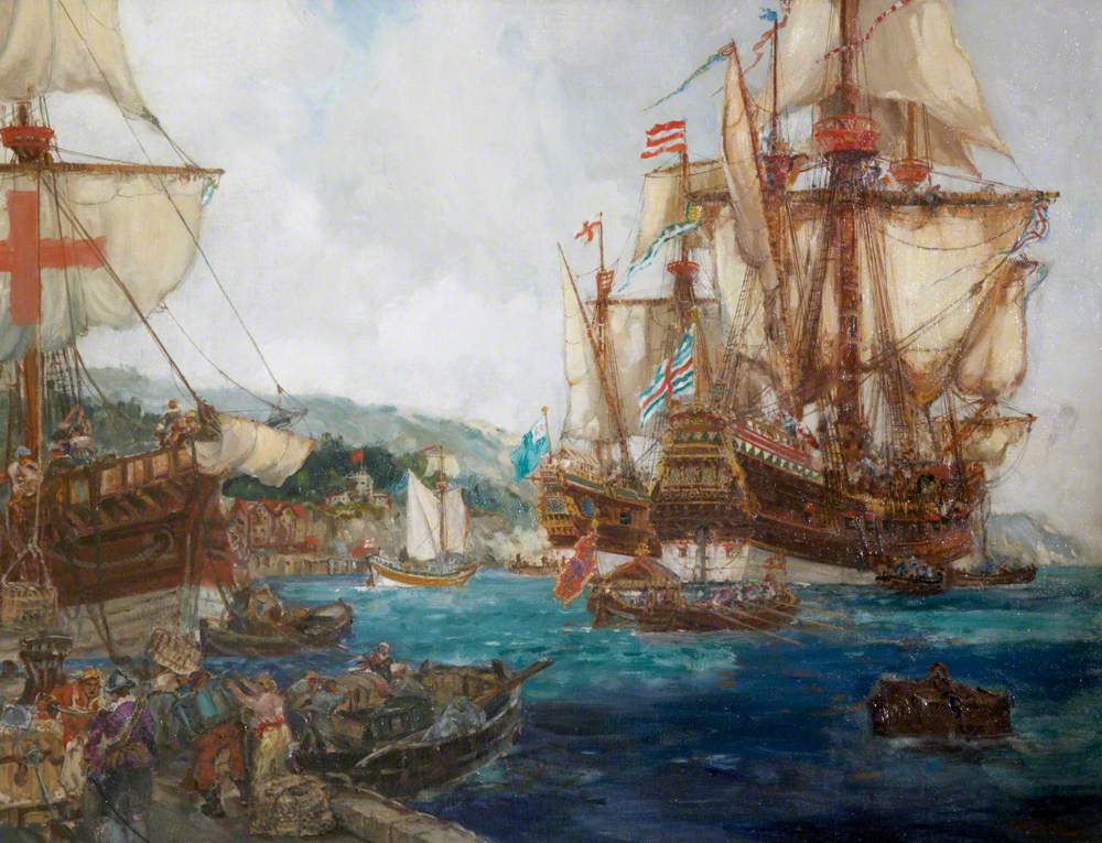 The Departure Of Drake In The Golden Hind Art UK