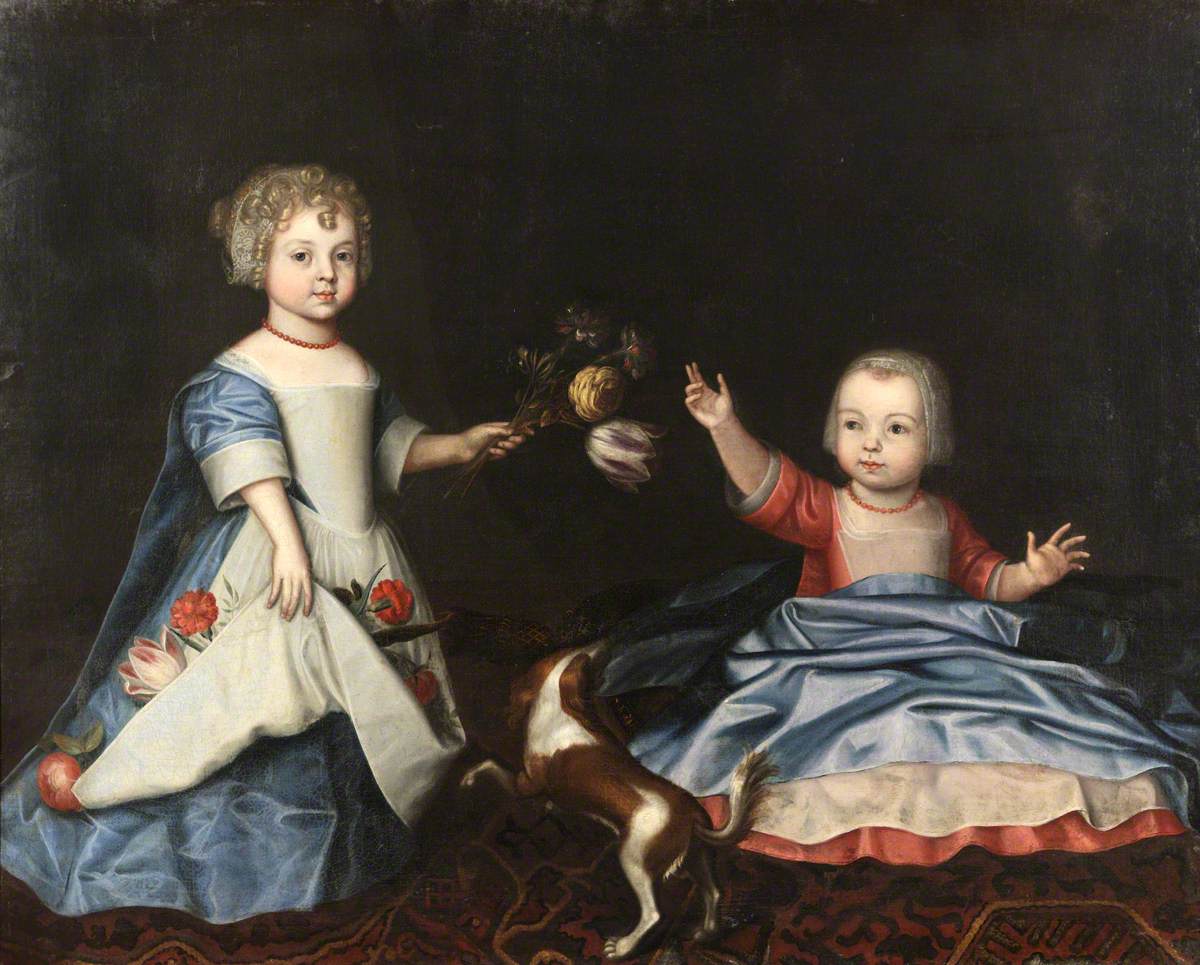 Mary Myddelton (1688–1747), and Sir William Myddelton (1694–1718), 4th Bt, as Children