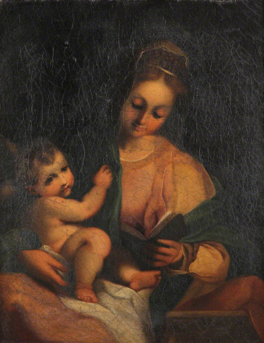 Madonna Reading and the Christ Child