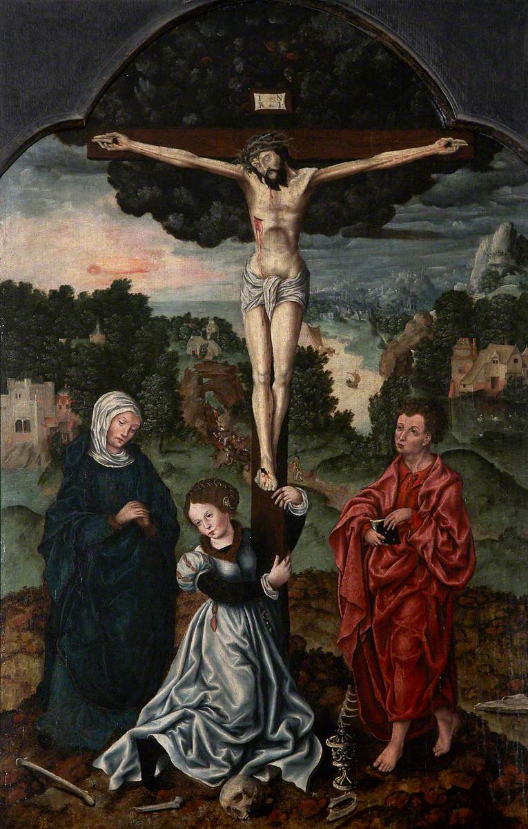 The Crucified Christ, with the Virgin Mary, Saint Mary Magdalene and Saint John the Evangelist, on Golgotha