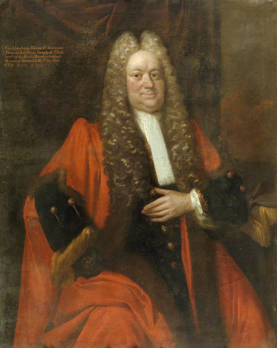 Sir Abraham Elton (1654–1727), 1st Bt, MP, as Mayor of Bristol
