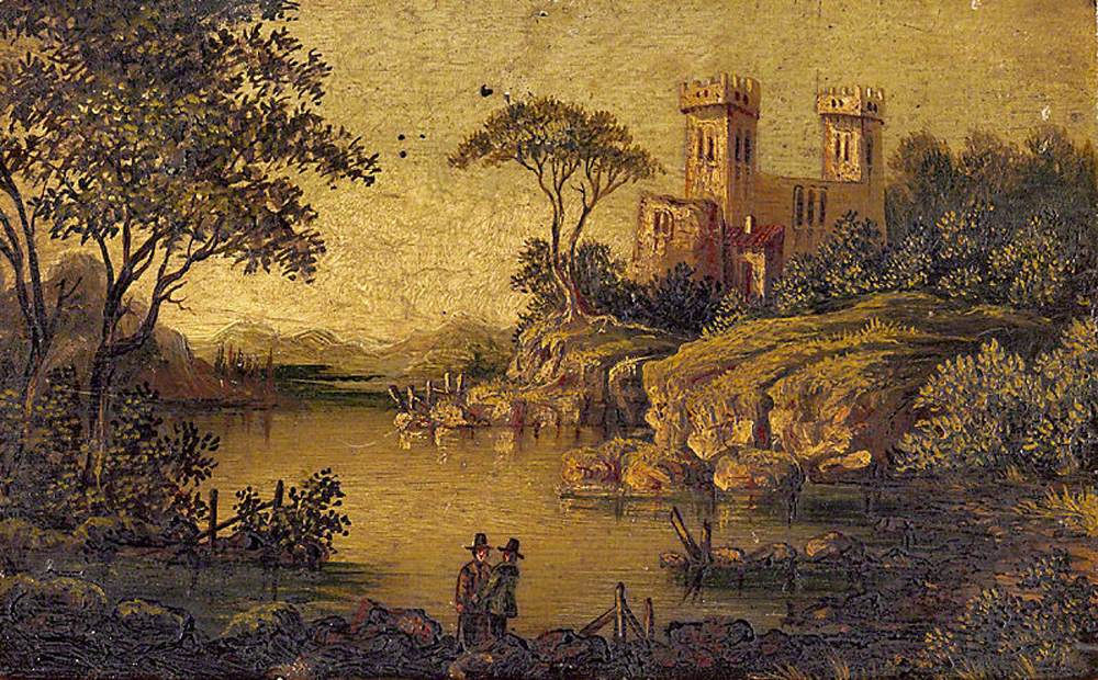 View of an Imaginary Castle with Two Towers