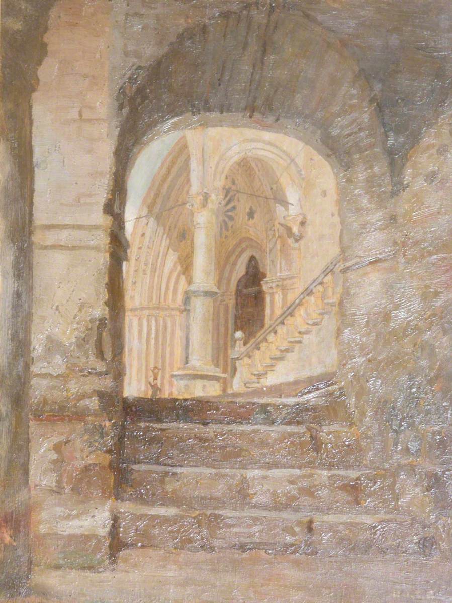 The Basilica of St Francis, Lower Entrance of the Church at Assisi