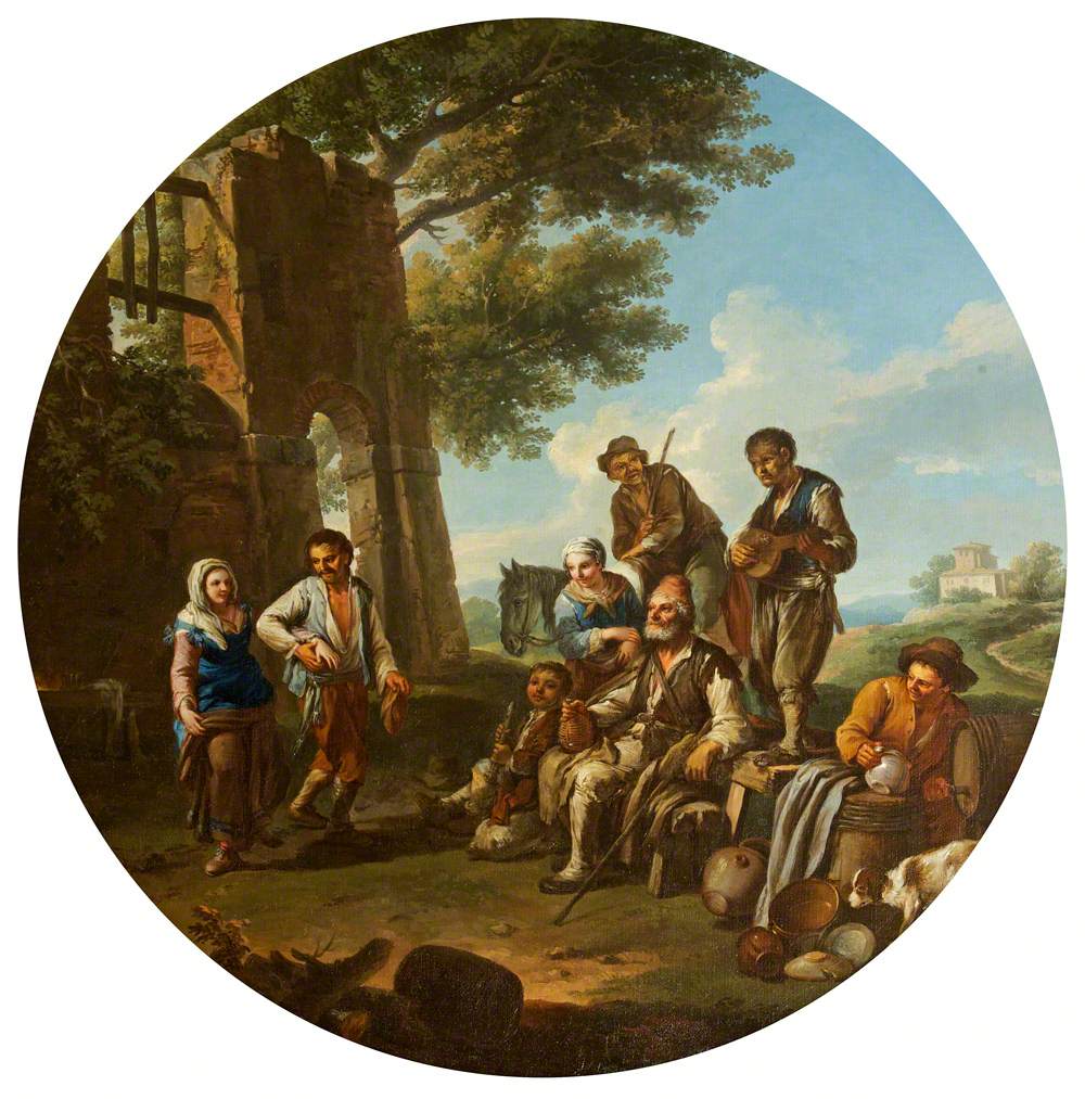 Peasants Outside a Town Gate