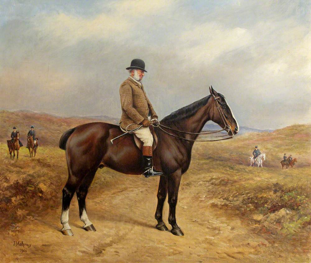 Captain George William Blathwayt (1824–1899), on a Bay Horse