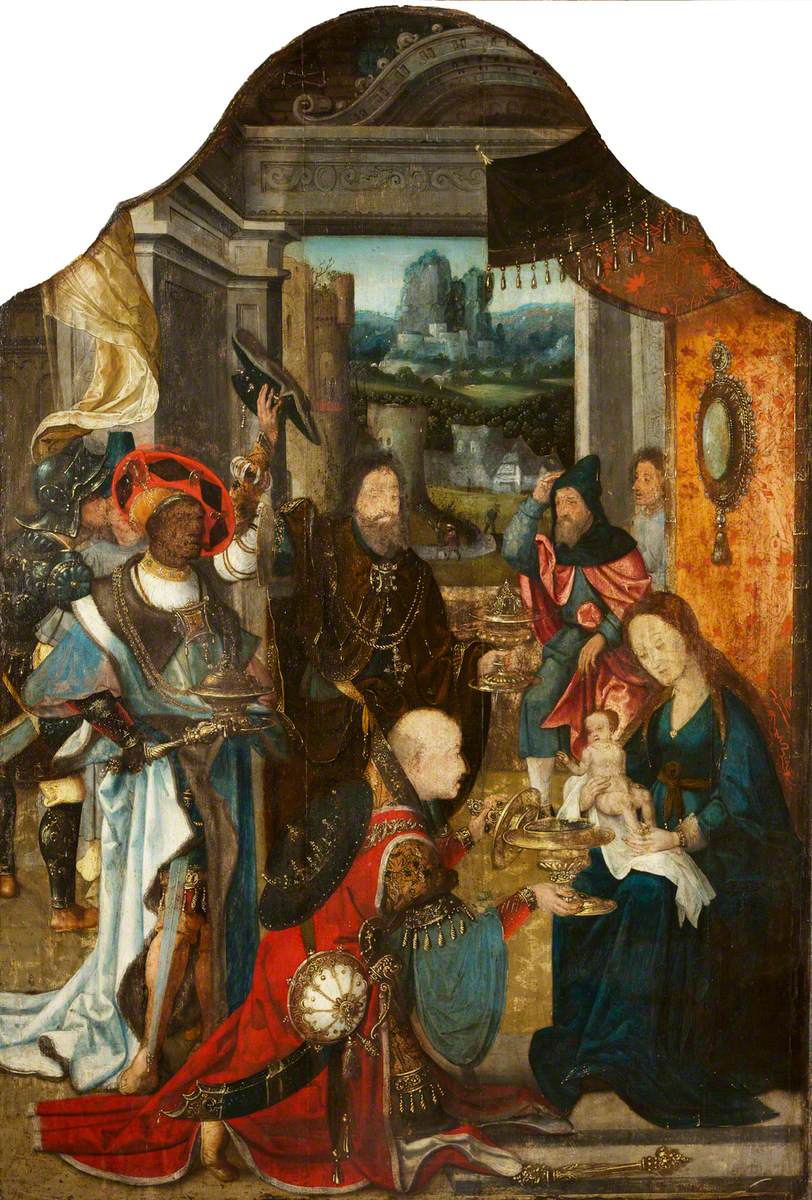 The Dyrham Triptych: The Adoration of the Magi