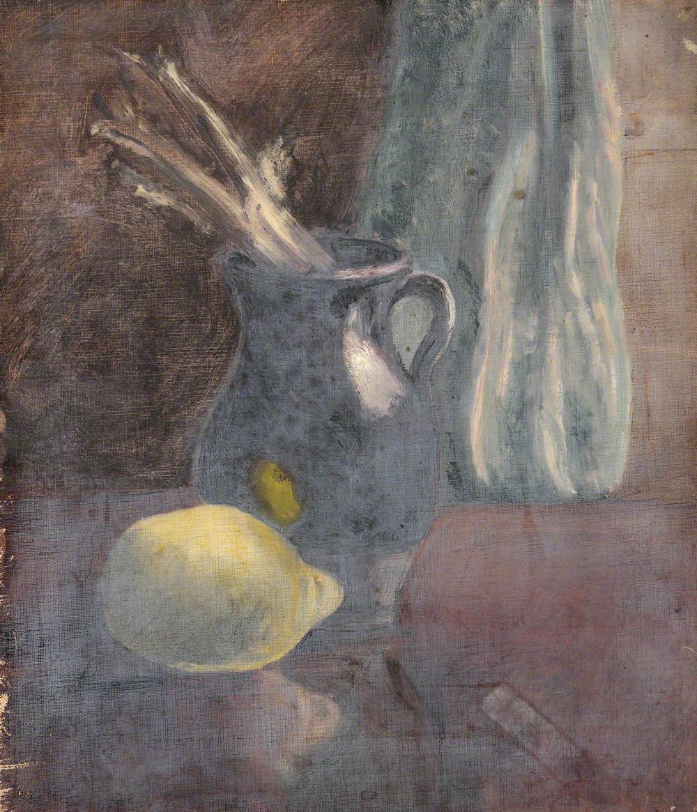 Still Life with a Jug and a Lemon