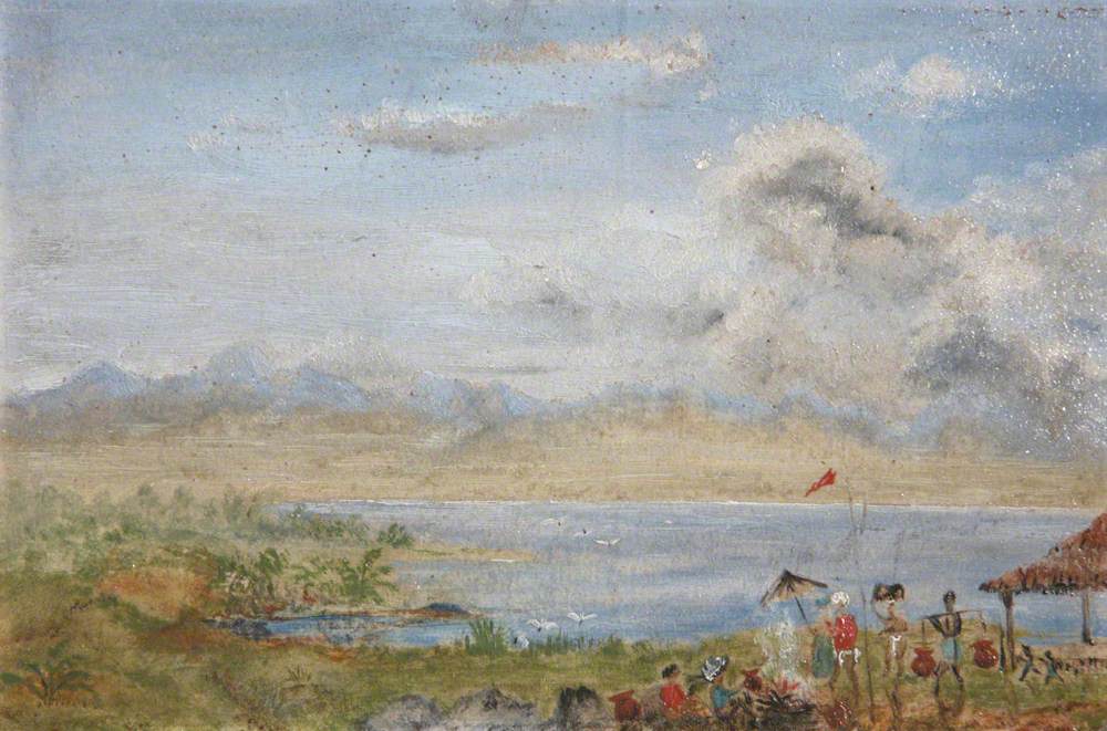 View of a Lake in Ceylon