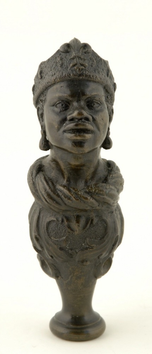 Finial in the Form of an African Man's Head