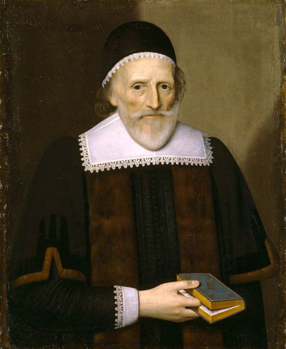 Portrait of an Unknown Old Man in a Black Skull-Cap Holding a Book