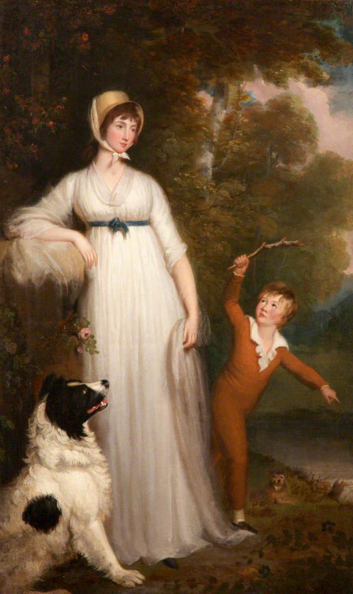 Maria Palmer Acland (d.1845), Lady Hoare with Her Son, Later Sir Hugh Richard Hoare (1787–1857), 4th Bt, Aged 7