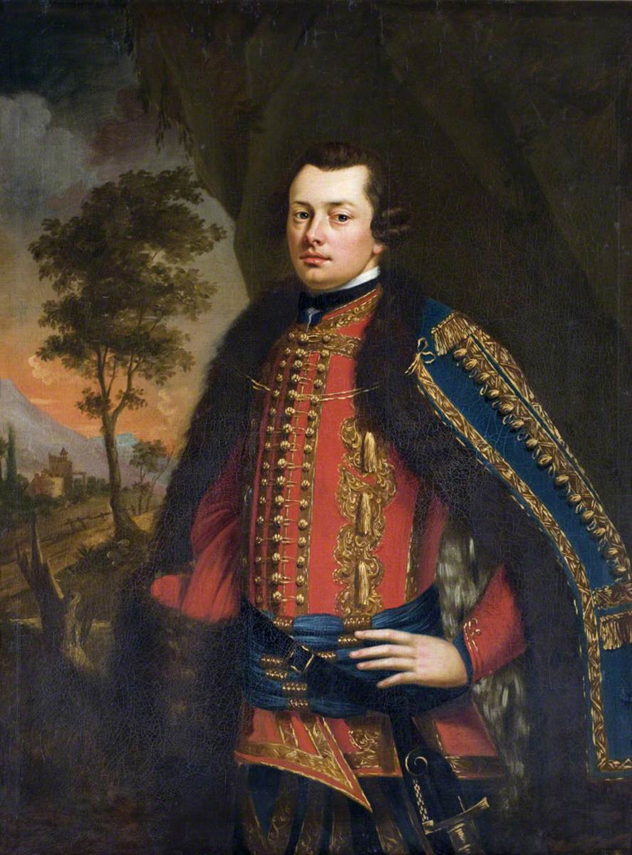 George Hunt (1720?–1798), MP, in Hussar Uniform