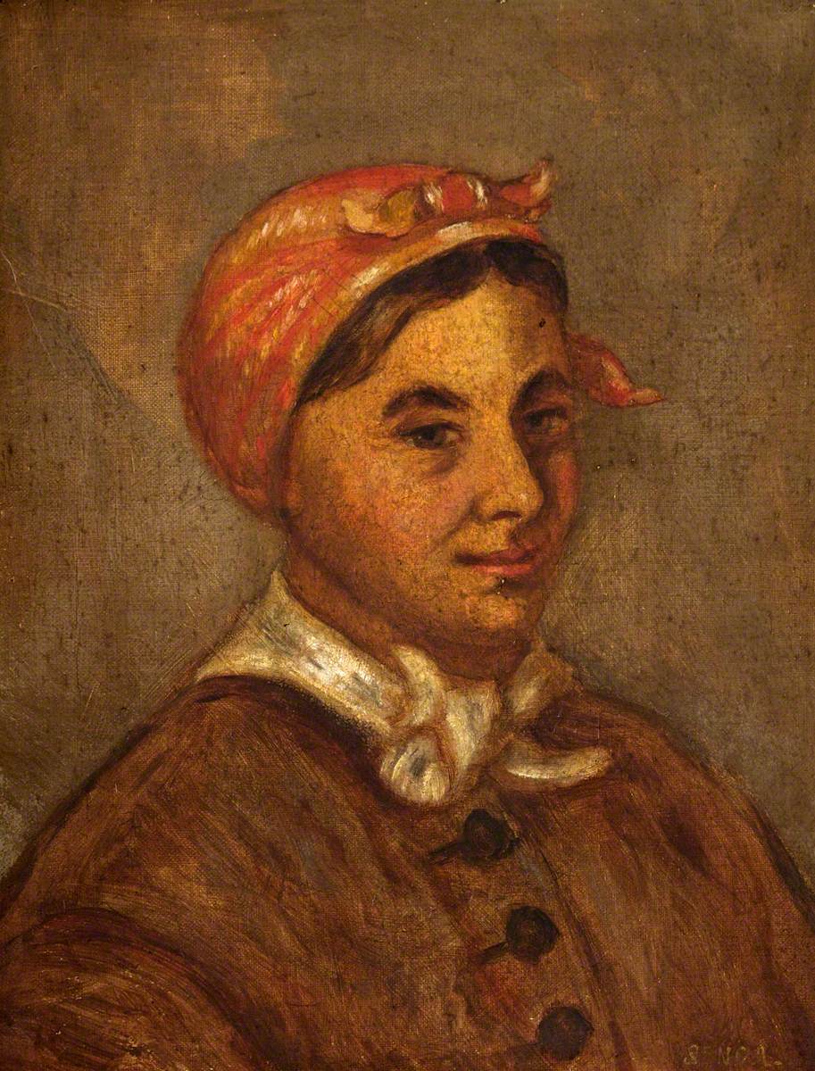 Portrait of a Woman with Her Head in a Kerchief