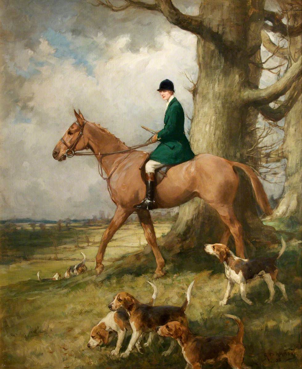 Miss Esmé Jenner (1896/1897–1932), as Master of the Sparkford Vale Harriers