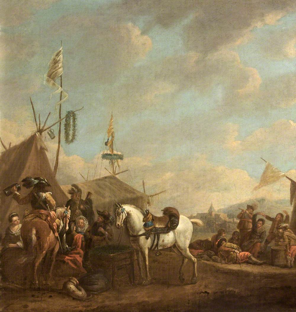 Soldiers by an Encampment