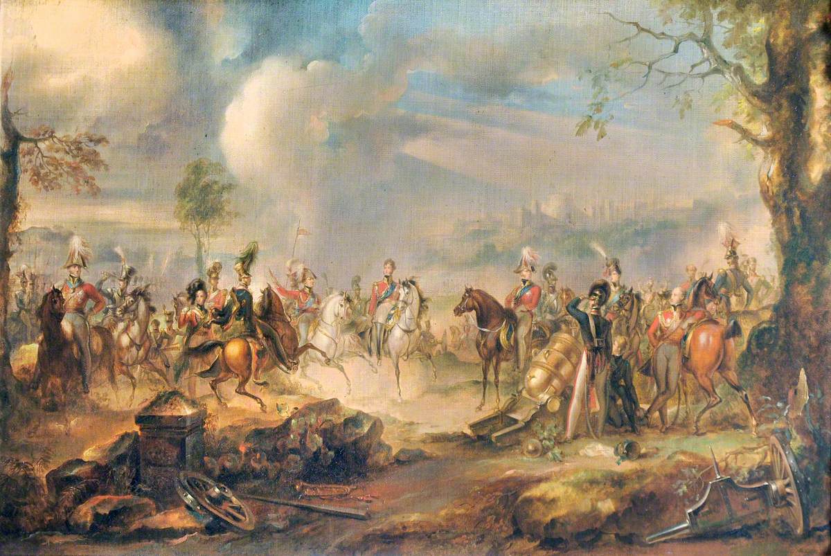 George IV and the Duke of Wellington at a Review at Windsor