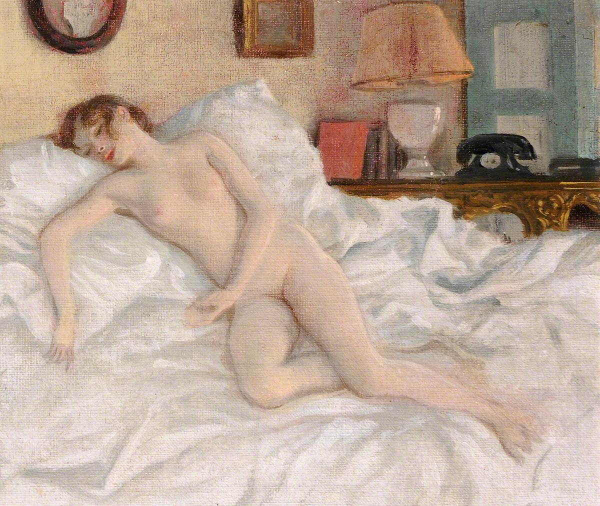 A Nude Study of Lady Caroline Paget on a Bed