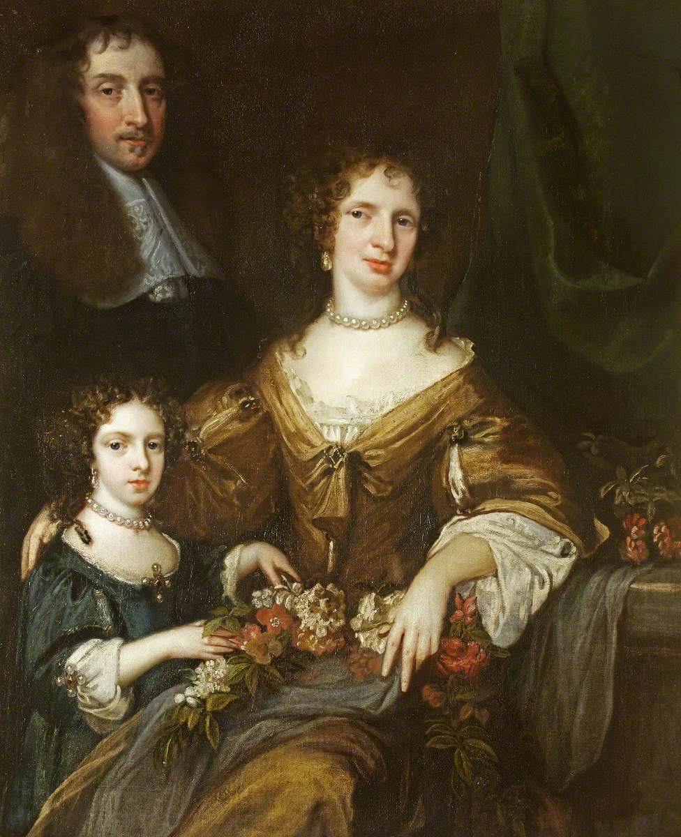Dr Peter Barwick (1619–1705), His Wife, Anne and Daughter, Mary (1661/1662–1721/1723), Later Lady Dutton