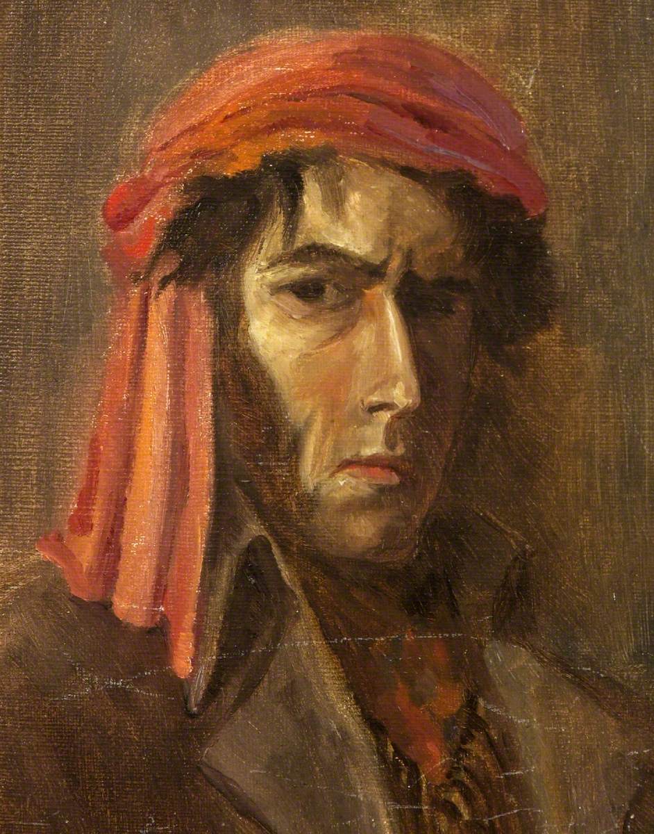 Self Portrait in a Red Turban