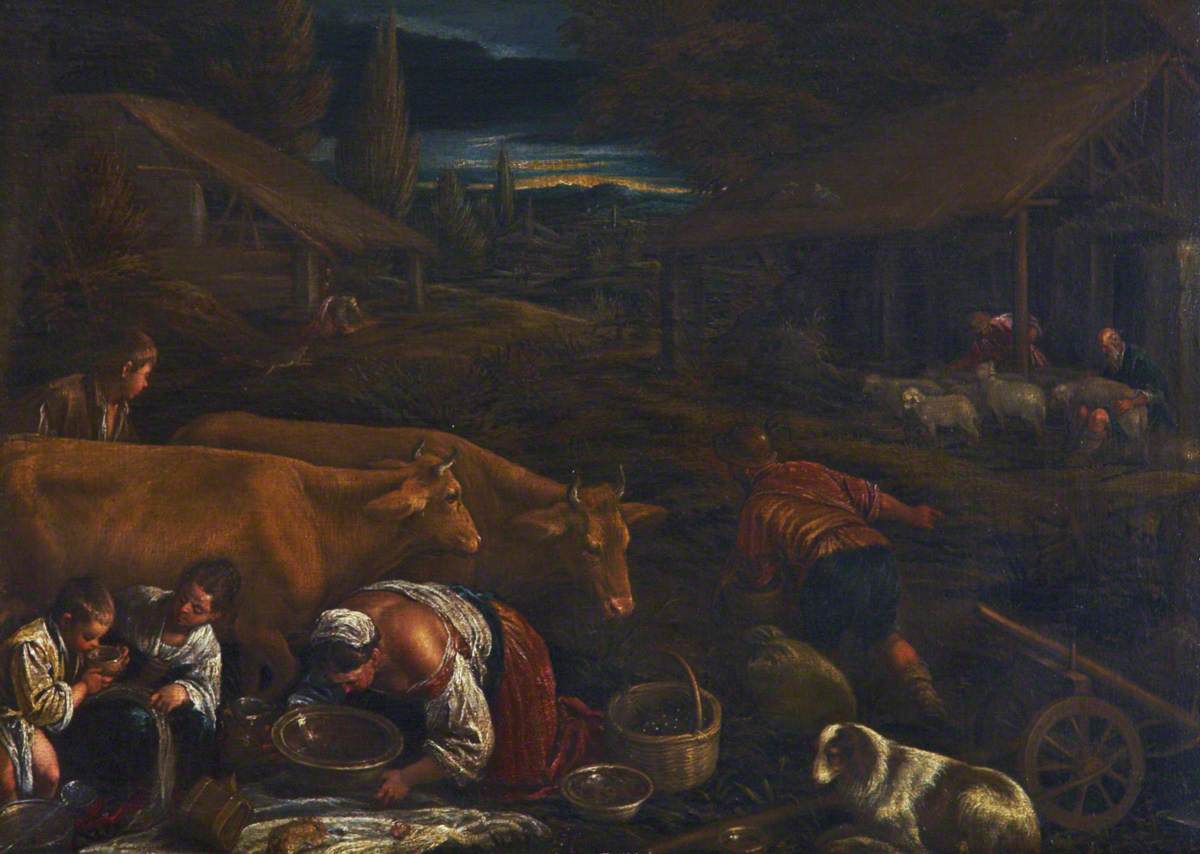 Farmyard Scene with the Parable of the Sower
