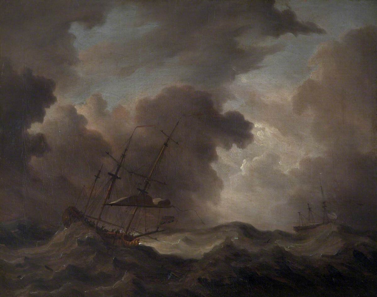 A British Schooner in a Storm