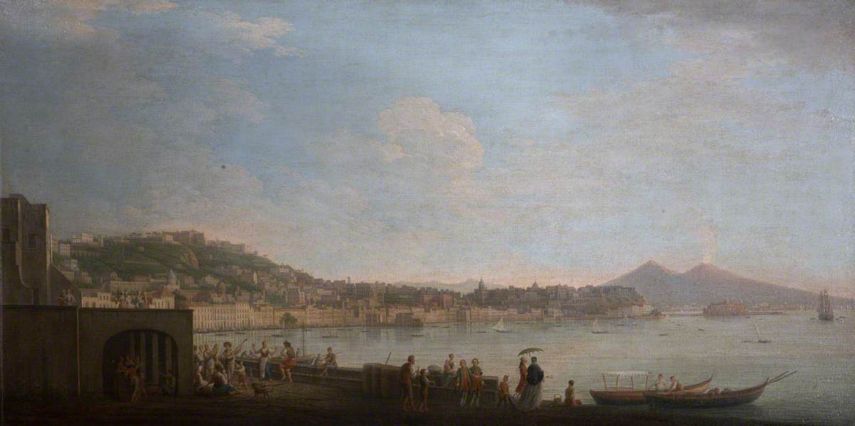 View of the Bay of Naples from the East, with Vesuvius