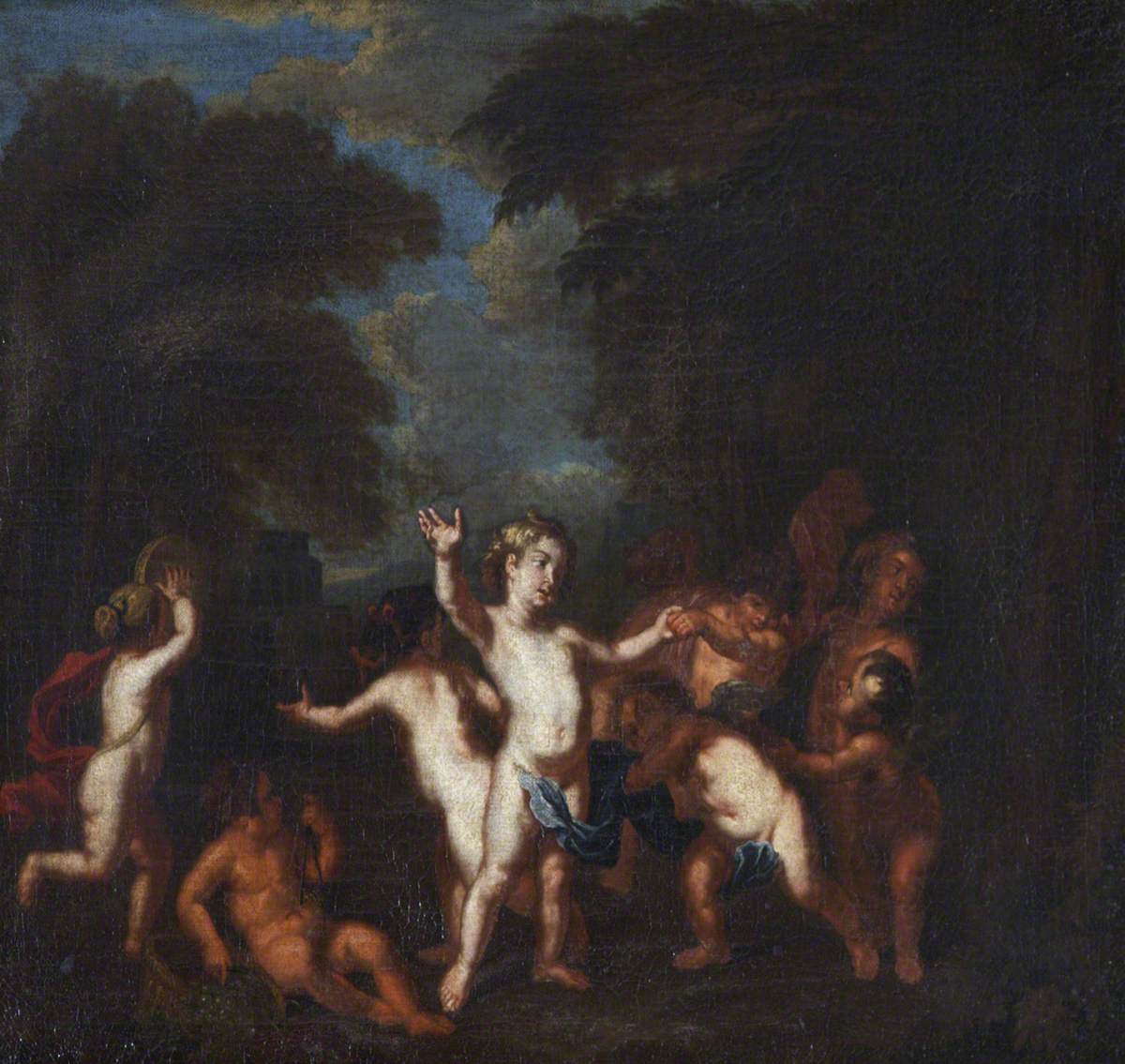 Putti Celebrating with Music