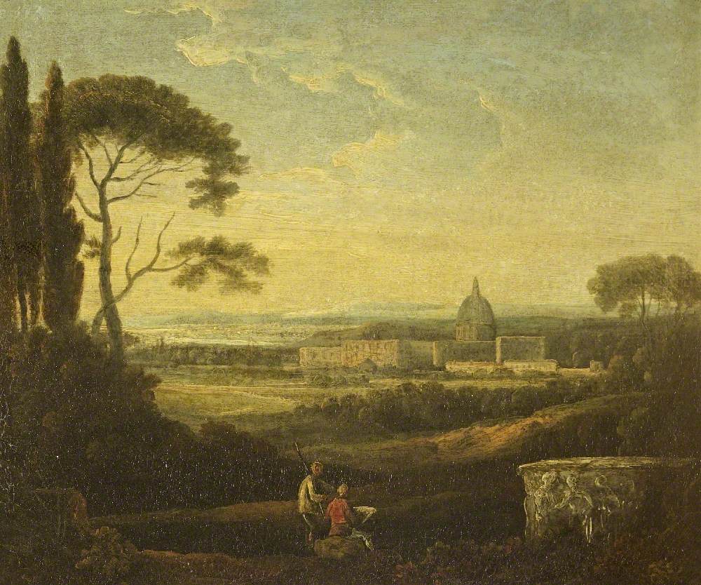 A Distant View of St Peter's, Rome