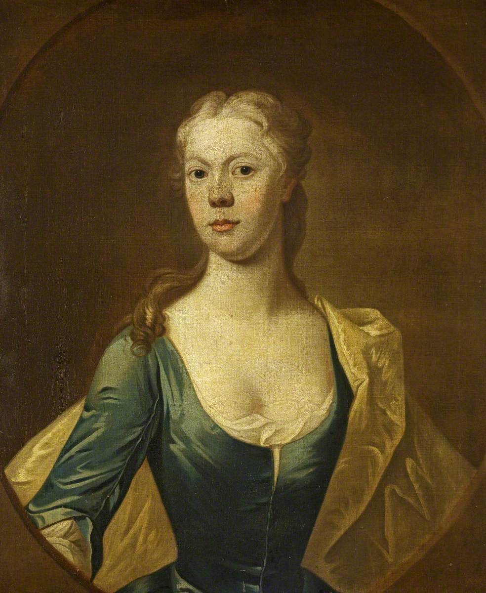 Portrait of an Unknown Lady in a Blue Dress