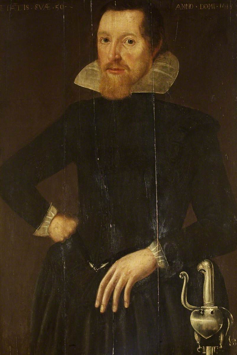 Portrait of an Unknown Gentleman in Black, Aged 50