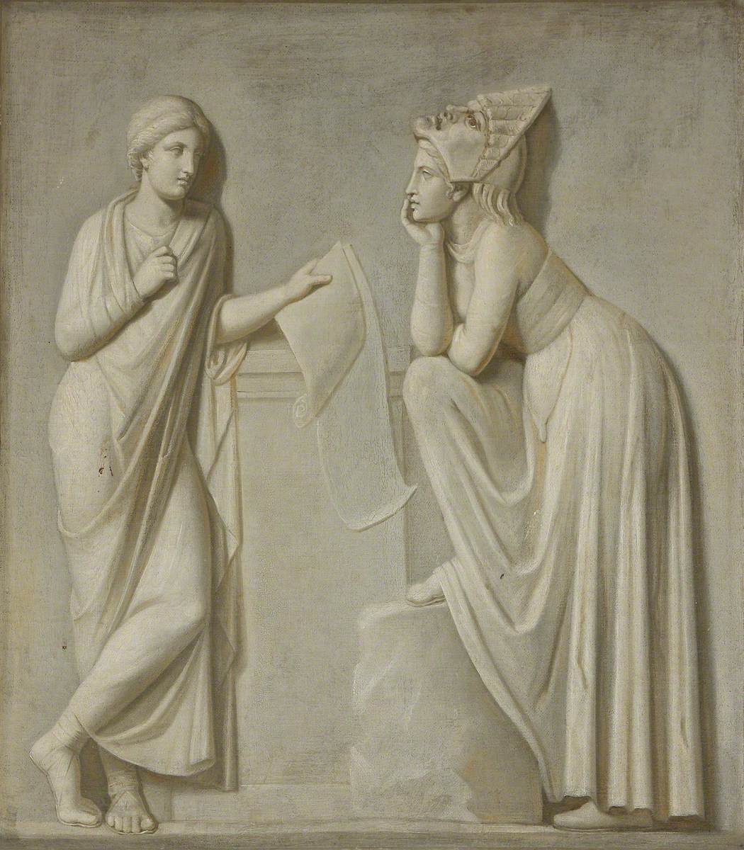 The Muses: Euterpe and Melpomene