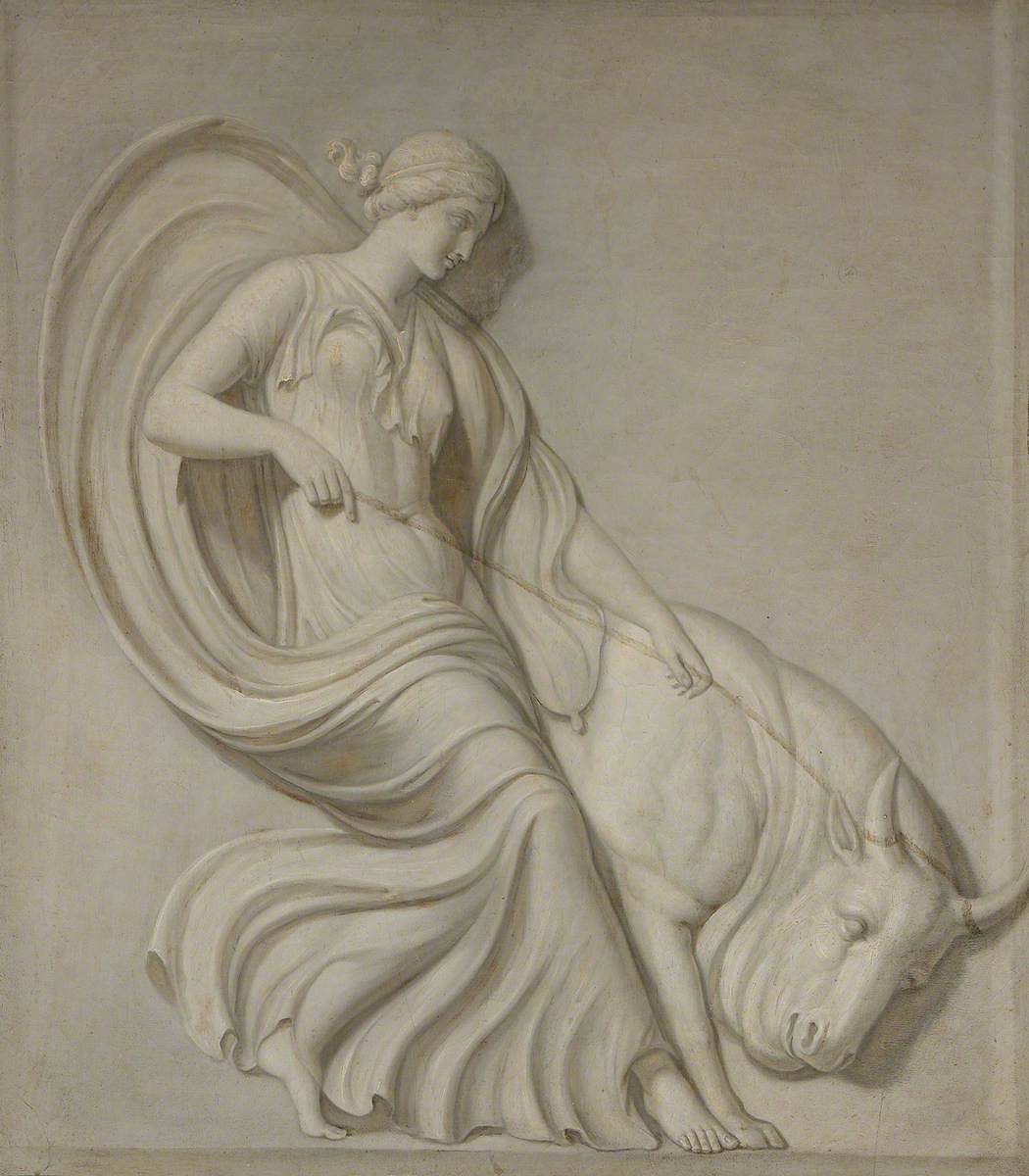 Pasiphae (?) and the Bull