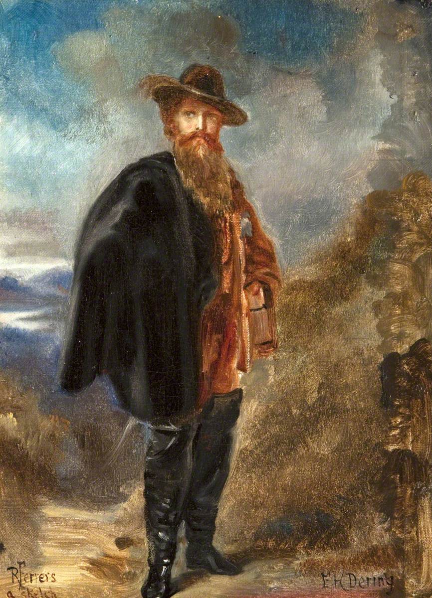 Edward Heneage Dering (1826–1892), Standing, in Boots and a Cloak