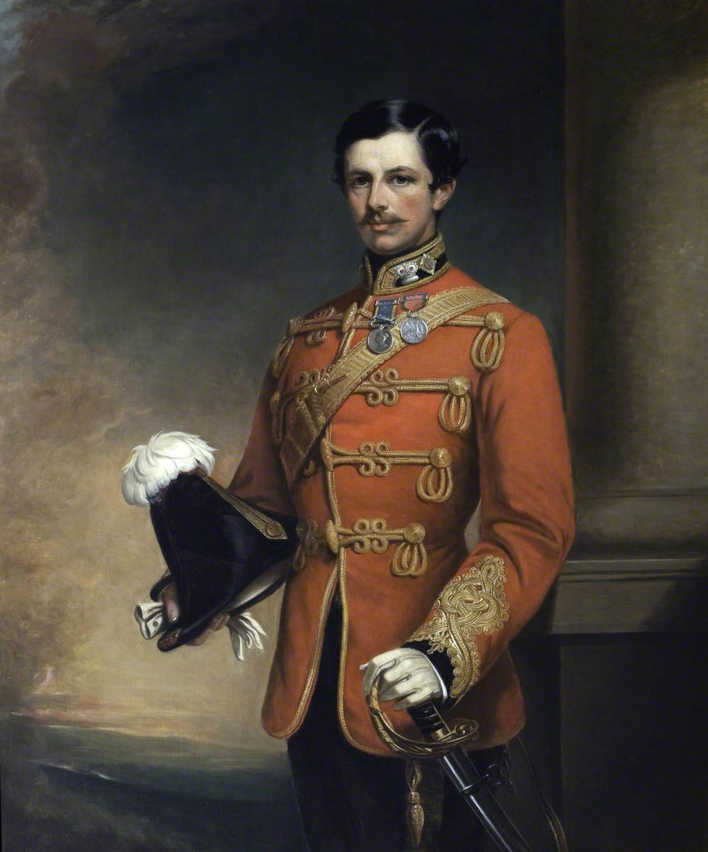 Sir William Ramsay-Fairfax (1831–1902), 2nd Bt, of Maxton, as a Colonel in the Crimean War