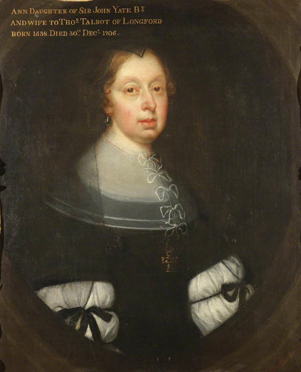 Anne Yate (1638–1706), Mrs Thomas Talbot
