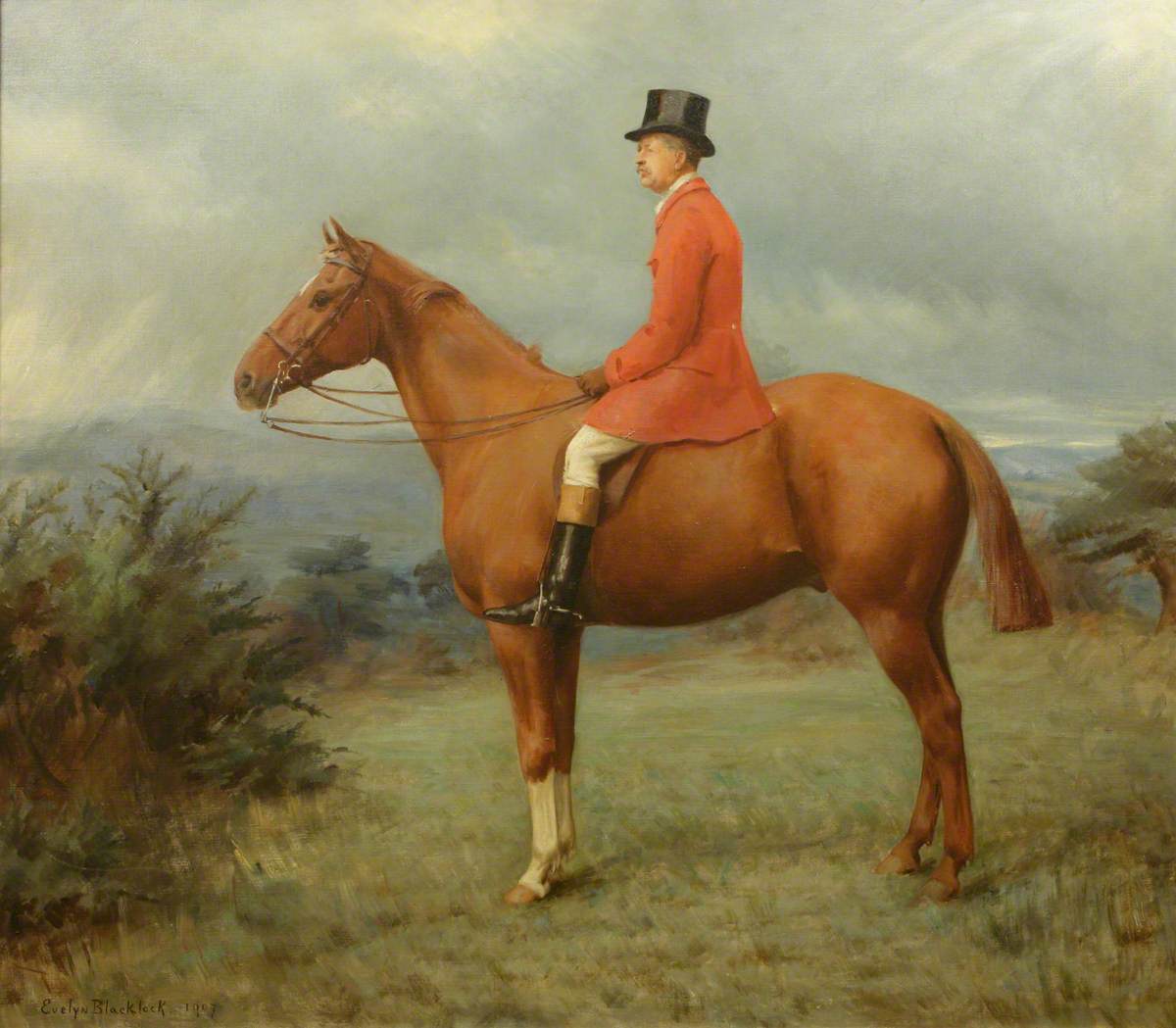 Francis Alexander Wolryche-Whitmore (1845–1927), on the Chestnut Horse, 'Whitelegs'