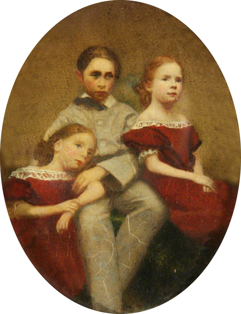 Alice Mary, Alfred and Lucy Darby as Children