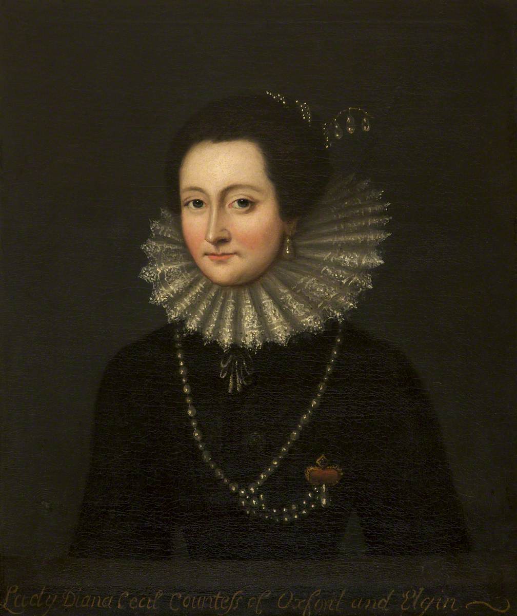 Lady Diana Cecil (1596–1654), Countess of Oxford & Elgin