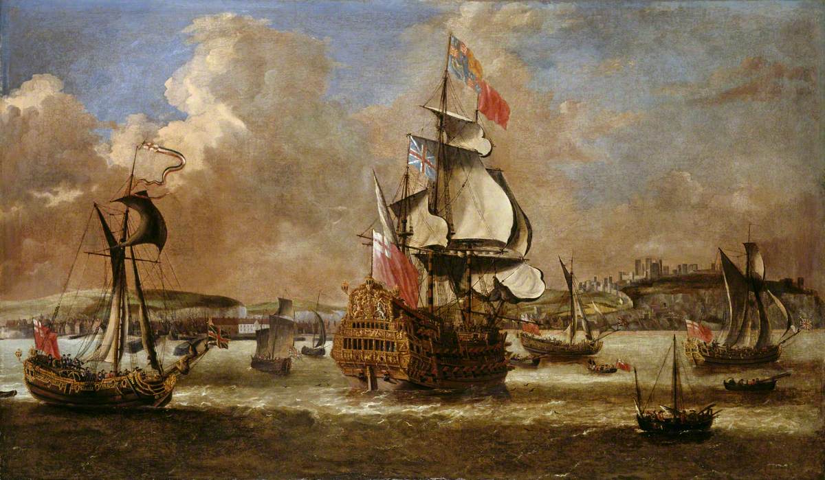 Dutch Shipping off the Coast
