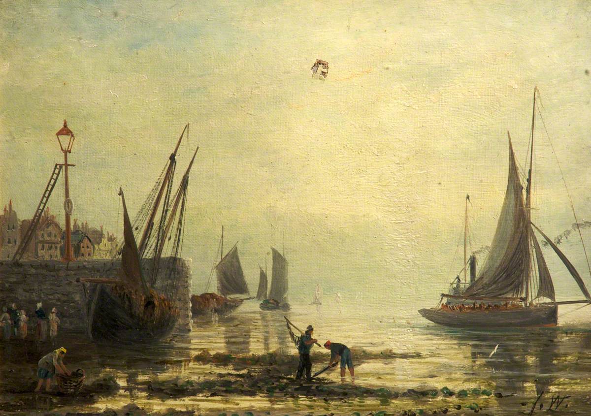 A Seascape with Yachts from a Harbour