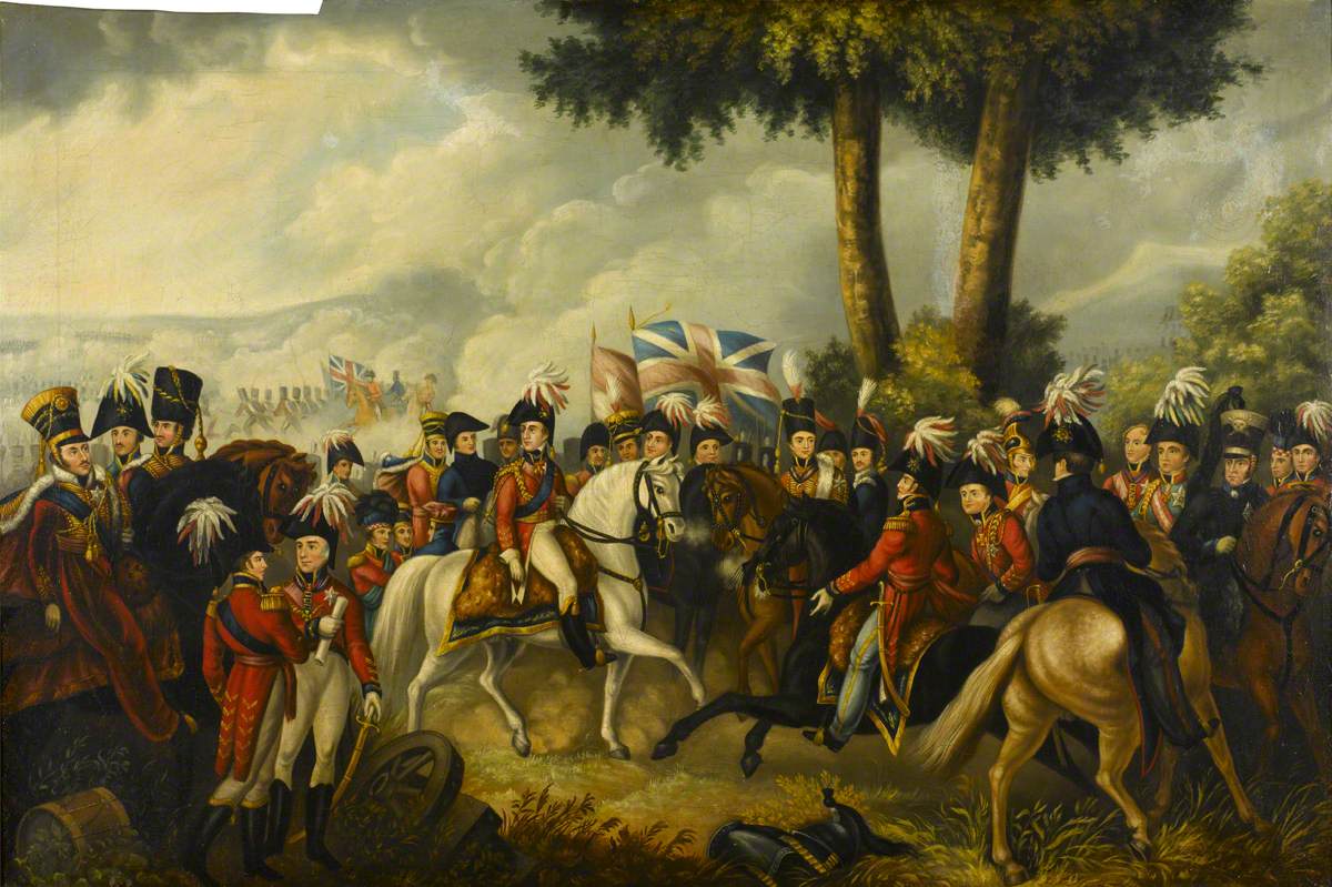 The Duke of Wellington with His Staff at Talavera, 1809