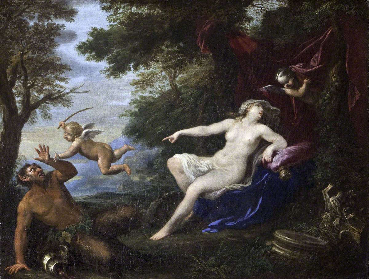 Amor vincit omnia ('Love conquers all') (Venus Directing Cupids to Chastise Pan)